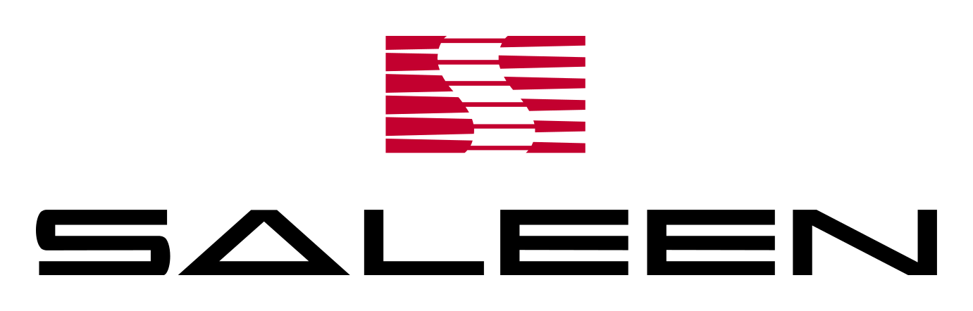 Saleen logo on a transparent background