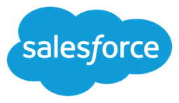 Salesforce logo, horizontal version, on a transparent background