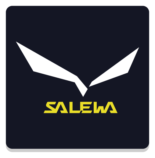 Salewa logo, black icon version, on a transparent background