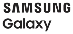 Samsung logo, black version, on a transparent background
