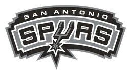 San Antonio Spurs logo, monochrome version, on a transparent background