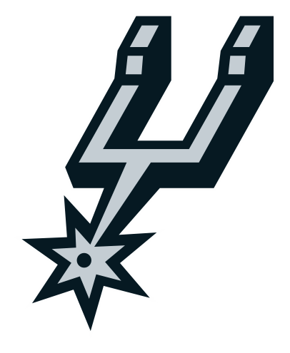 San Antonio Spurs logo, monochrome icon version, on a transparent background