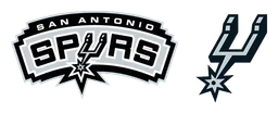 San Antonio Spurs logo, monochrome wordmark version, on a transparent background