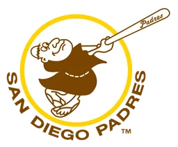 San Diego Padres Logo, Variante Icon, auf transparentem Hintergrund