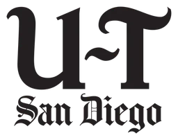 San Diego Union Tribune logo, black version, on a transparent background