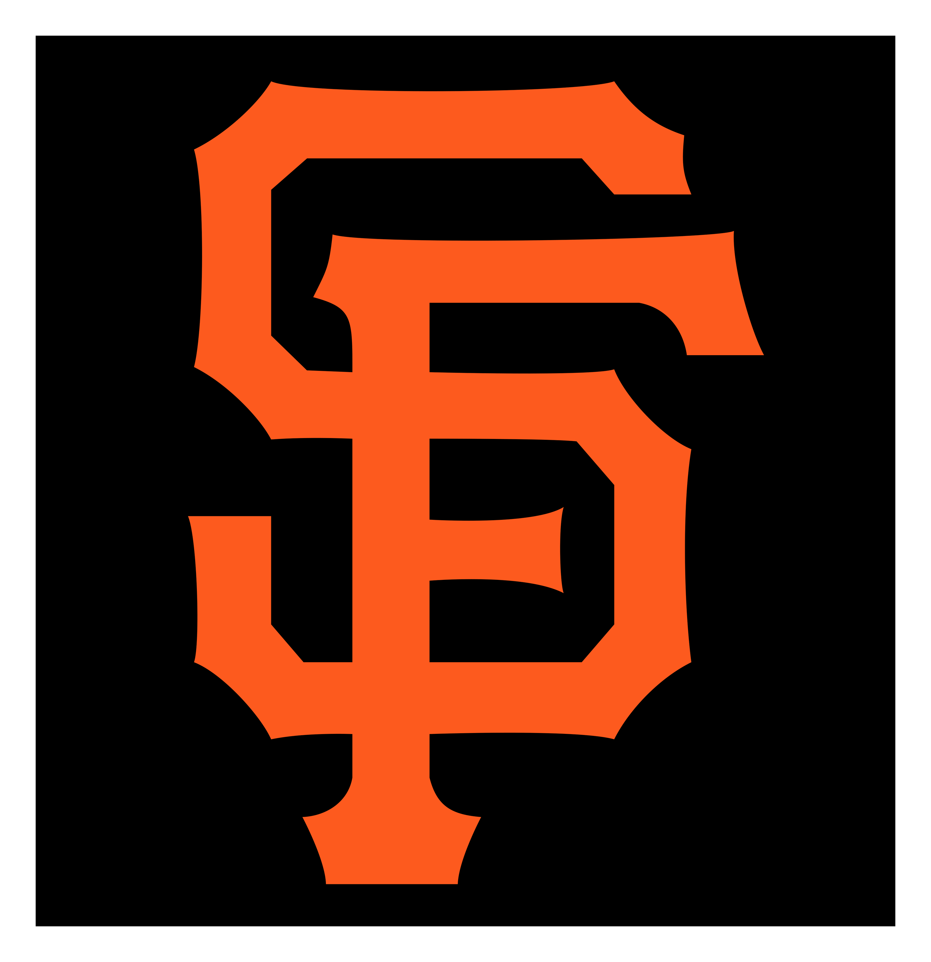 San Francisco Giants logo on a transparent background