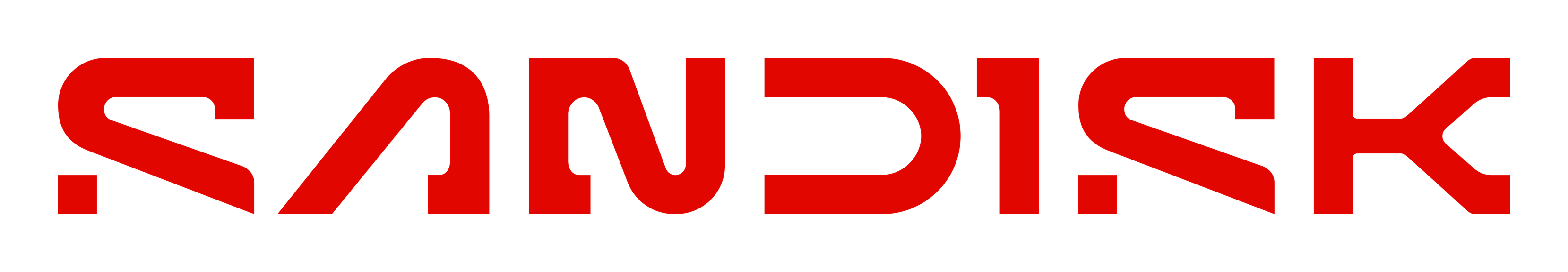 Sandisk logo on a transparent background