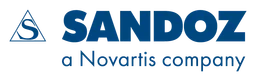 Sandoz logo, wordmark version, on a transparent background