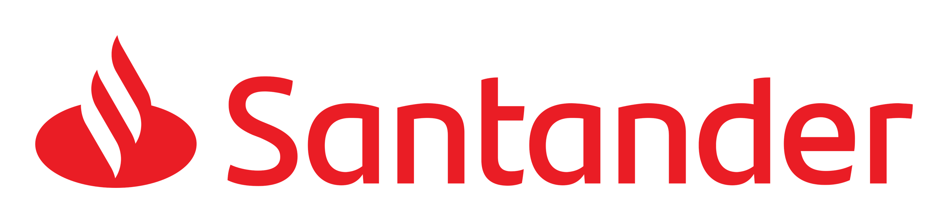 Santander logo on a transparent background
