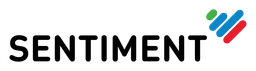 Santiment logo, wordmark version, on a transparent background
