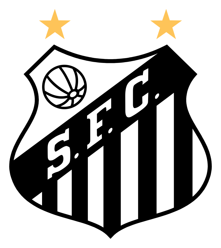 Santos logo, monochrome icon version, on a transparent background