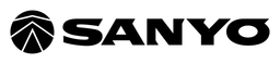 Sanyo logo, black wordmark version, on a transparent background