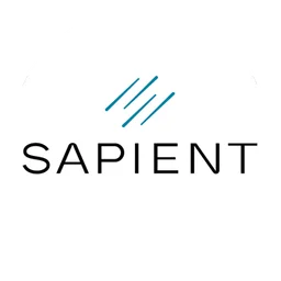 Sapient logo, white icon version, on a transparent background