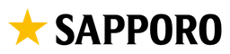 Sapporo logo, wordmark version, on a transparent background