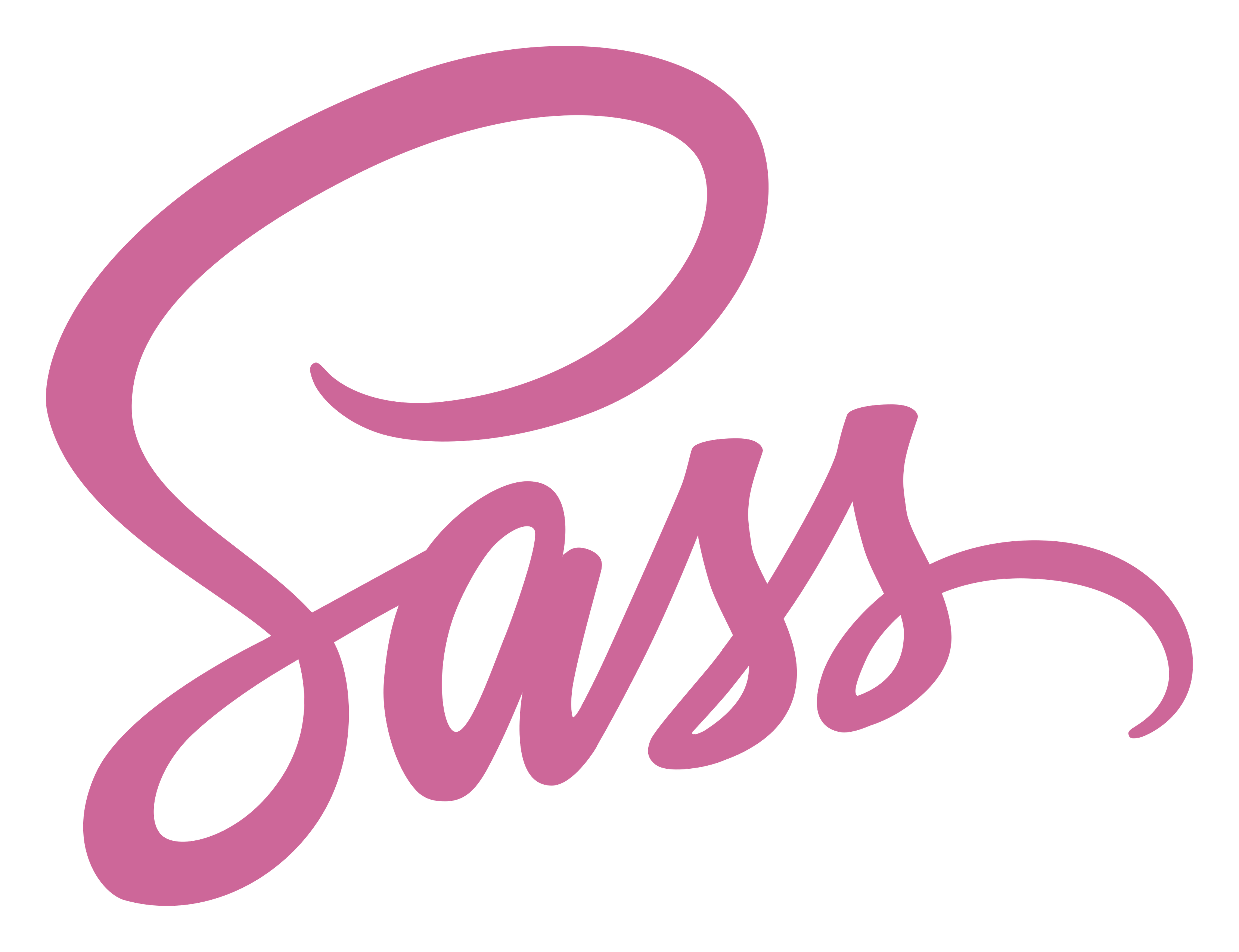 Sass logo on a transparent background