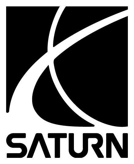 Saturn logo, black icon version, on a transparent background