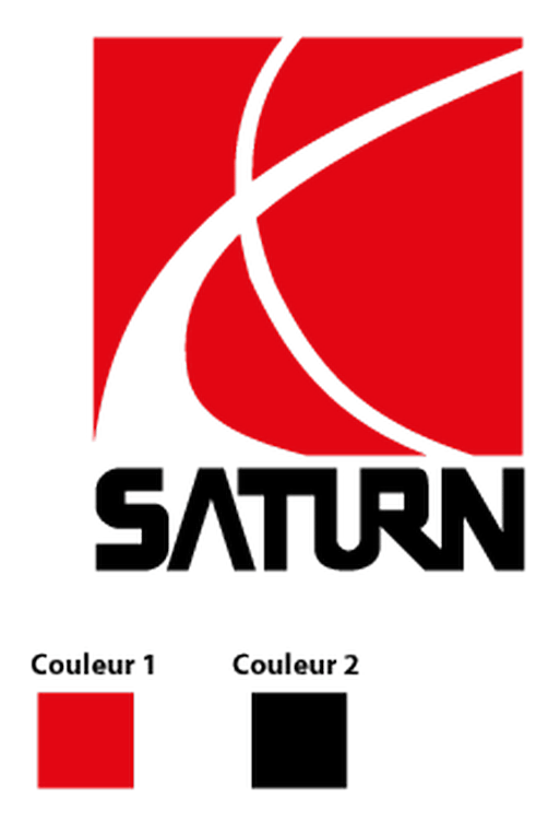 Saturn logo, horizontal version, on a transparent background