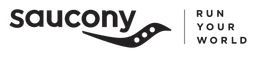 Saucony logo, black wordmark version, on a transparent background