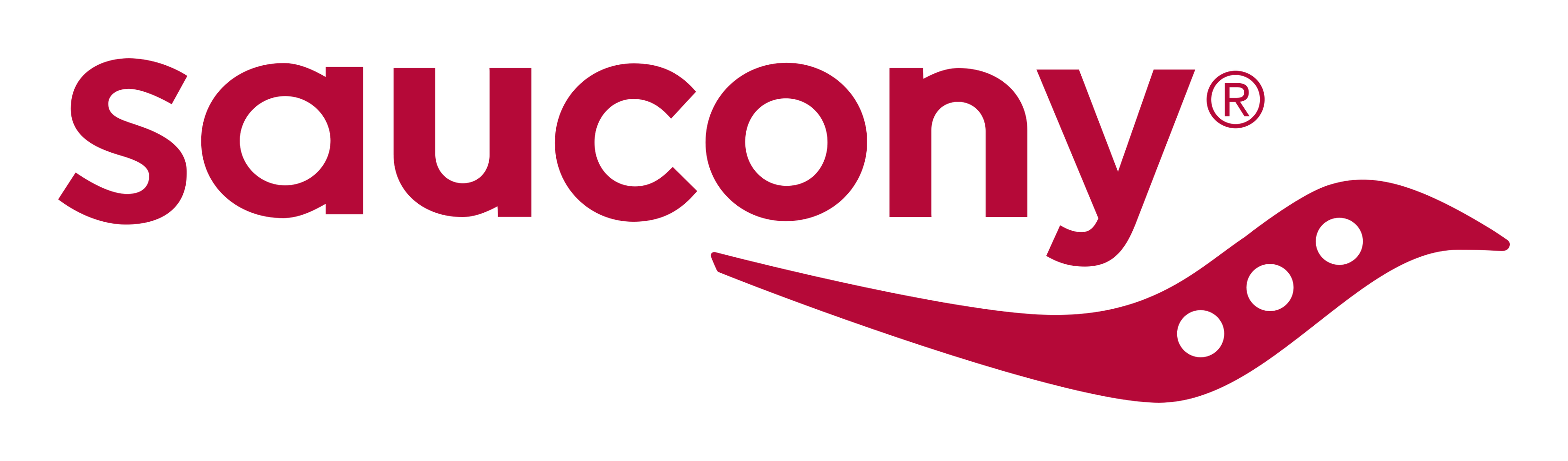 Saucony logo on a transparent background