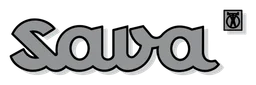 Sava logo, monochrome wordmark version, on a transparent background