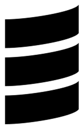Scala logo, black version, on a transparent background