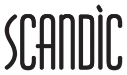 Scandic logo, black version, on a transparent background