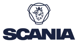 Scania logo, black version, on a transparent background
