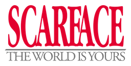 Scarface logo, horizontal version, on a transparent background