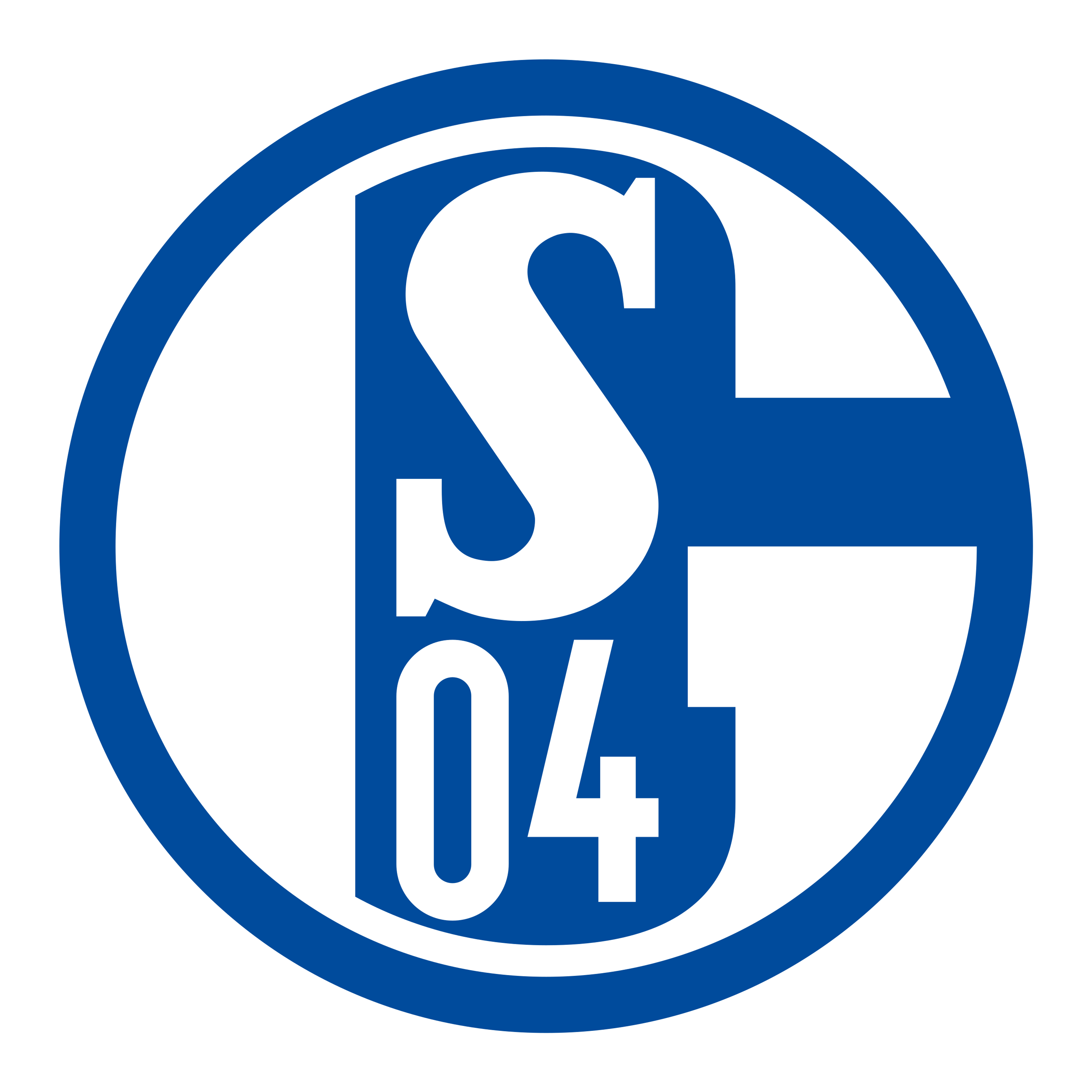 Schalke 04 logo on a transparent background