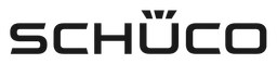 Schuco Logo, Variante Wortmarke schwarz, auf transparentem Hintergrund