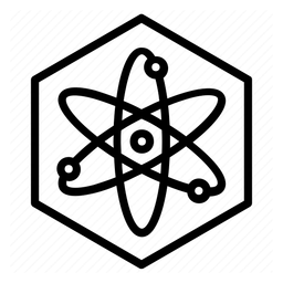 Science logo, black icon version, on a transparent background