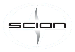 Scion logo, white version, on a transparent background