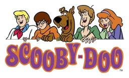 Scooby Doo logo, horizontal version, on a transparent background