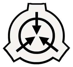 SCP logo, monochrome icon version, on a transparent background