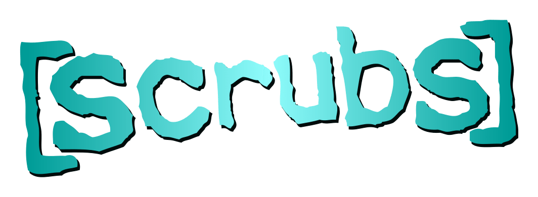 Scrubs logo on a transparent background