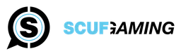 Scuf logo, wordmark version, on a transparent background