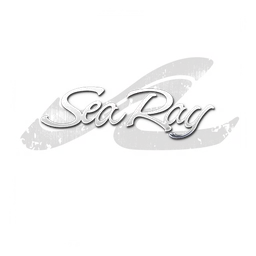 Sea Ray logo, white icon version, on a transparent background