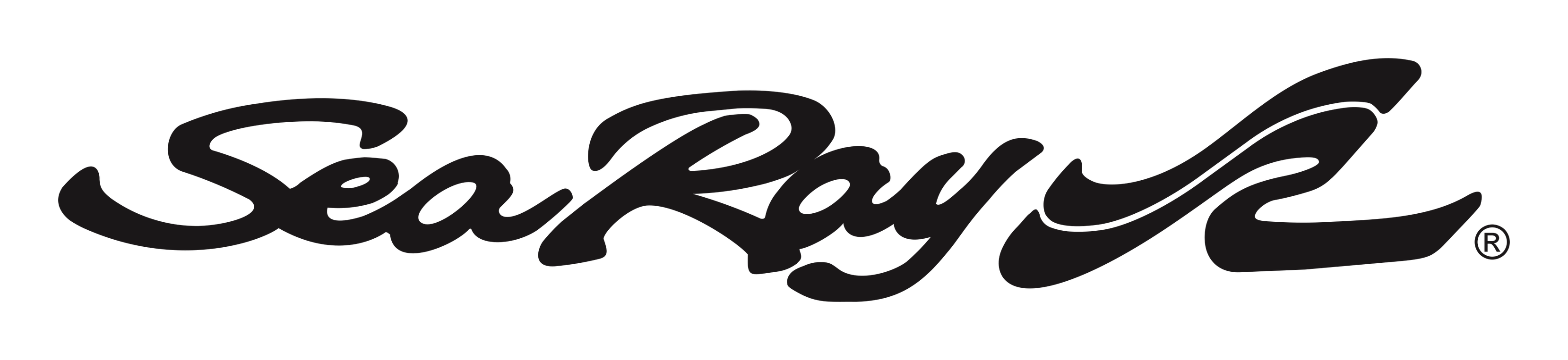 Sea Ray logo on a transparent background