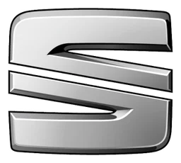 SEAT logo, monochrome icon version, on a transparent background