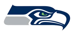 Seattle Seahawks logo, horizontal version, on a transparent background