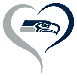 Seattle Seahawks logo, icon version, on a transparent background