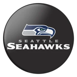 Seattle Seahawks logo, monochrome icon version, on a transparent background