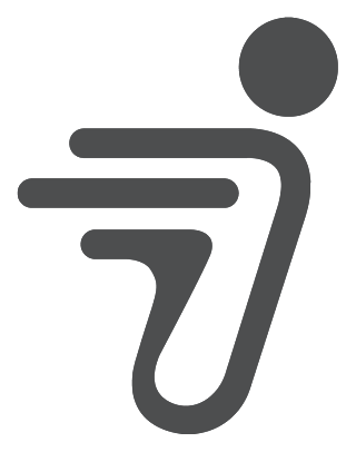 Segway logo, monochrome version, on a transparent background