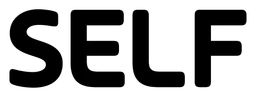Self logo, black wordmark version, on a transparent background