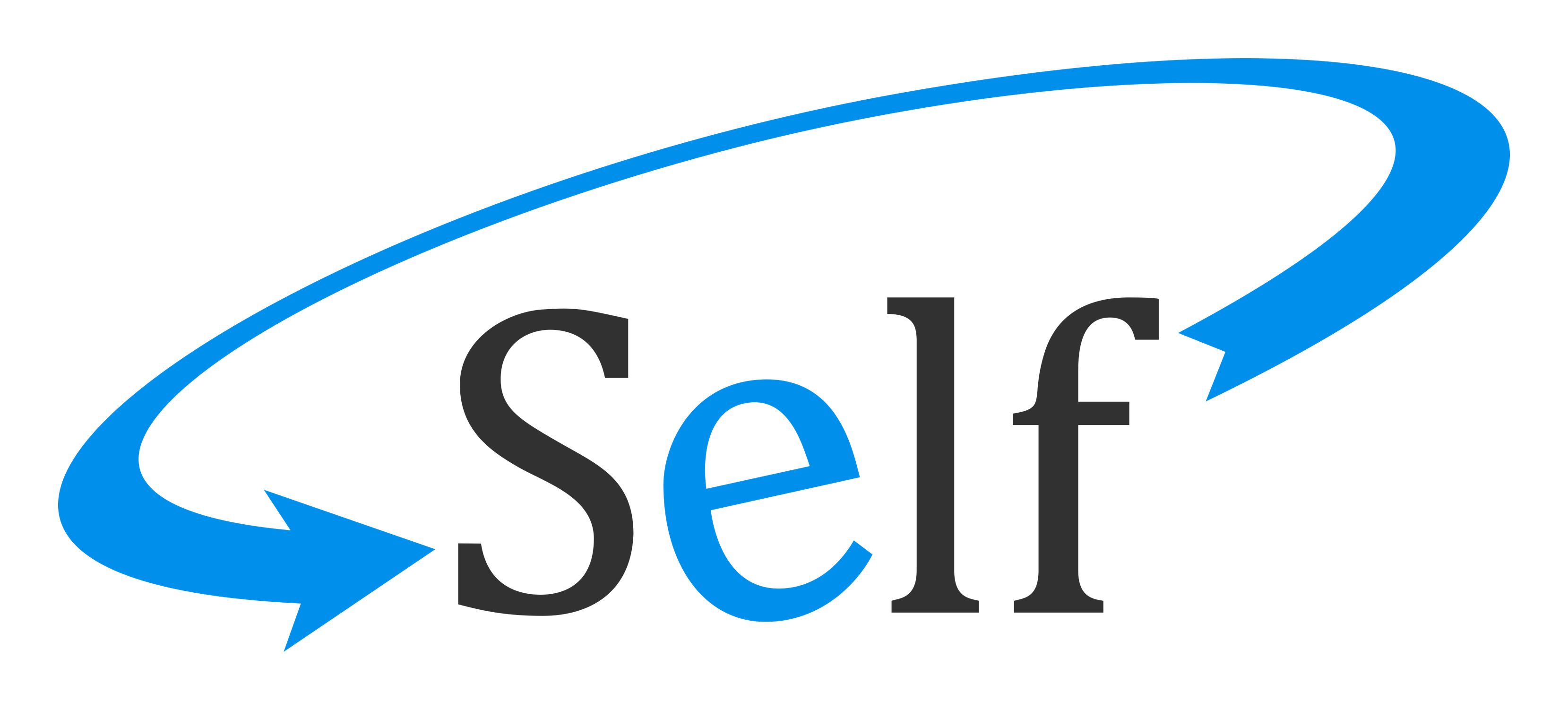 Self logo on a transparent background