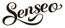 Senseo logo, black wordmark version, on a transparent background