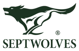 Septwolves logo, black version, on a transparent background