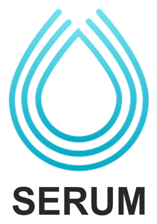 Serum logo, horizontal version, on a transparent background