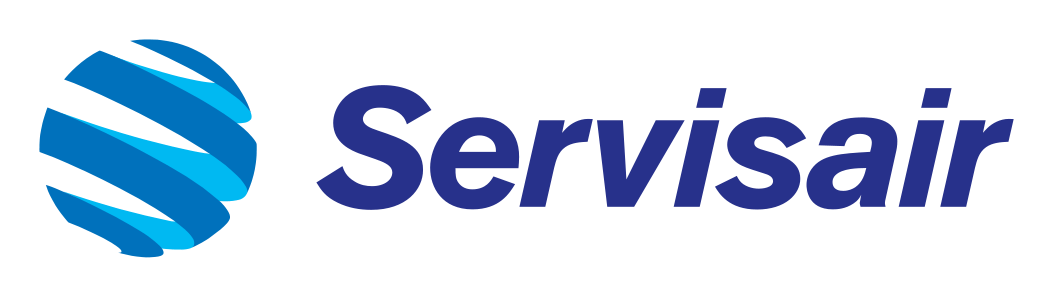 Servisair logo on a transparent background