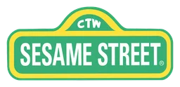 Sesame Street logo, horizontal version, on a transparent background